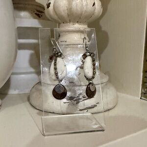 Silpada Enlightening Ivory Magnesite Bronzite Earrings